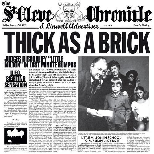 Jethro Tull - Thick as a Brick - Achat CD cd pop rock - indé pas cher -