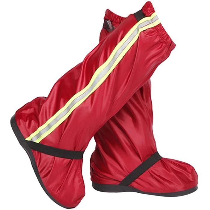 10 Paires De Surchaussures Jetables Imperméables - Longues 39x30 Cm - Pour Protéger Chaussures De La Pluie, Boue - Homme/femme