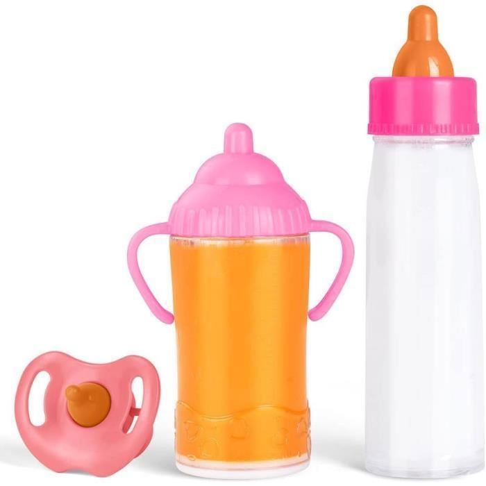 Biberon Magique,2PCS Accessoires pour Poupées Accessoires d'alimentation  pour Bébé Ensemble (Pas pour Les Vrais Bébés) - Cdiscount Puériculture &  Eveil bébé