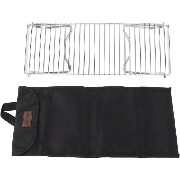 Grille De Campement Pliable En Acier - Foyer Portable Pour Barbecue Et Feu De Camp