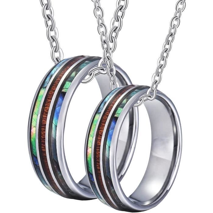 Parure De Bijou Rare En Argent Et Coquillage - Bague + Pendentif, Occasion, Pour Femme