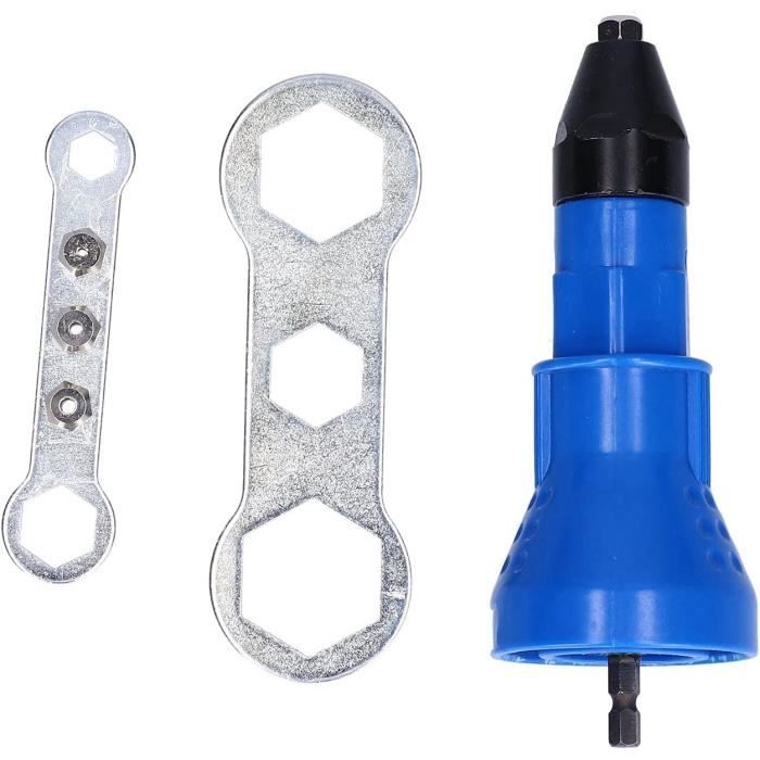 Électrique Rivet Écrou Pistolet Perceuse Adaptateur Sans Fil Rivetage Outil Kit En Acier À