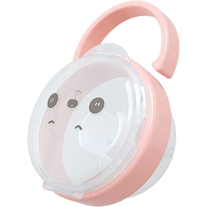 Boîtes à Tétine Bébé - Lot De 3 - Transparentes - 7.5x4.5cm - Portables Et Hygiéniques