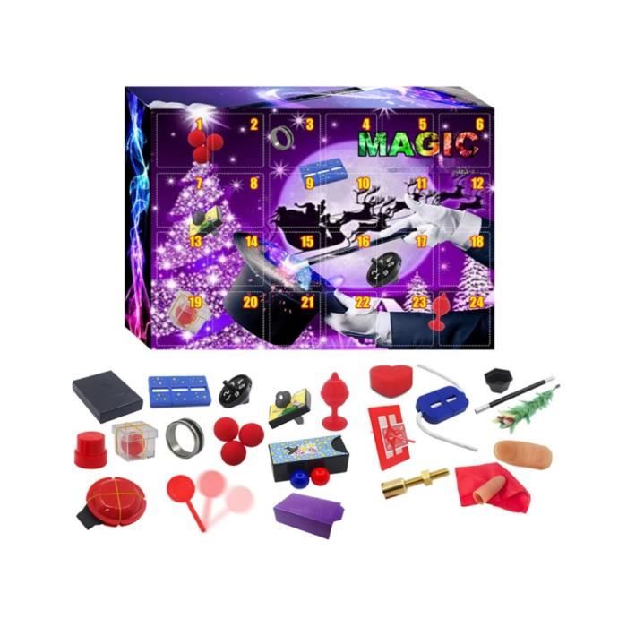 Calendrier de L'Avent 2024, Tours de Magie Calendrier De L'avent Accessoires Magiques, 24 Jours 