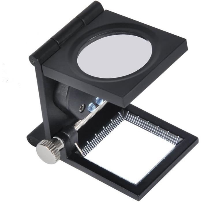Loupe optique,Loupe éclairée à LED, Loupe de bureau à grand Clip, lampe