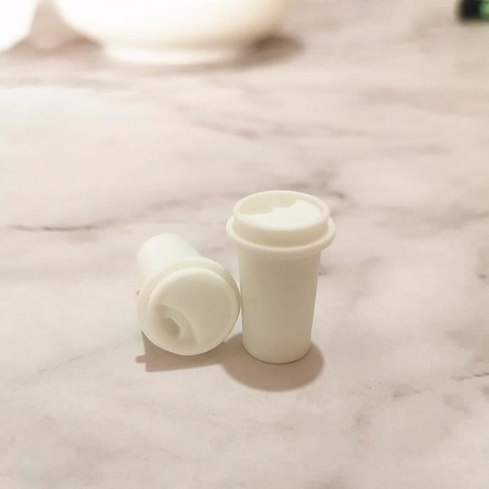 SIRLOMU – 20 Pièces Miniatures Nourriture – Gâteaux, Cafés, Assiettes – Échelle 1:12 – PVC – Pour Maison De Poupée