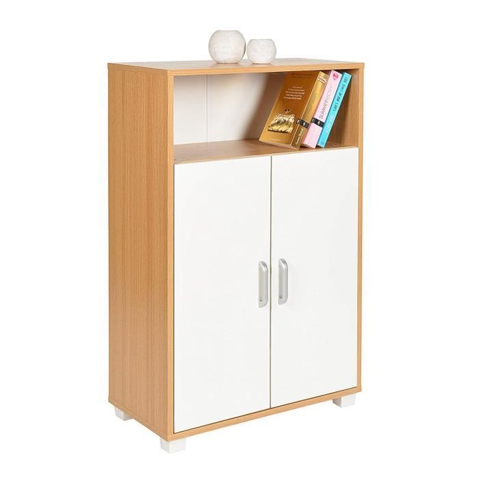 Etagere Armoire Meuble Cuisine Buffet Rangement Bois Blanc Achat