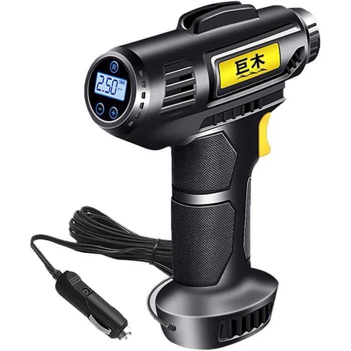 Gonfleur De Pneu Portable 20V EXIT - 150 PSI, Arrêt Auto, Débit 330 L/min, Lumière LED, Pour Voiture, Vélo, Ballons - 3