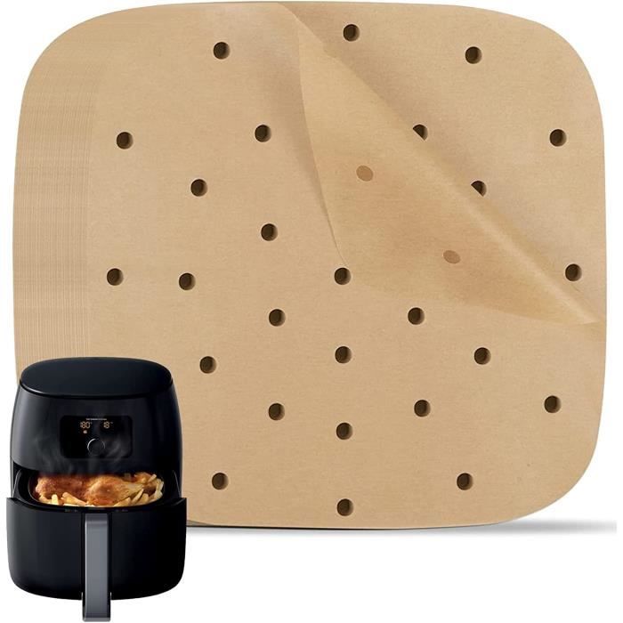 100 Papiers Cuisson Air Fryer Perforés - Antiadhésif Sans Huile | Pour Friteuse, Four