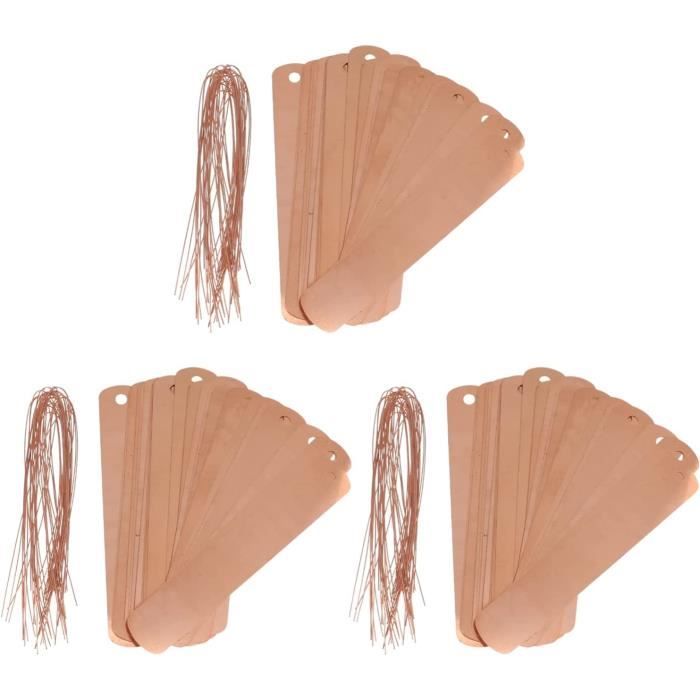 Copper Tags 60Pcs Copper Plant Tags Long Copper Garden Labels Réutilisables ...
