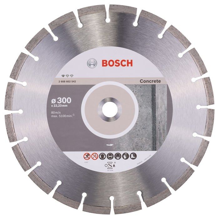 Bosch Professional Disque à tronçonner diamanté Standard for Concrete 300 x 22 23 x 3 1 x 10 mm 2608602542 - vue 2