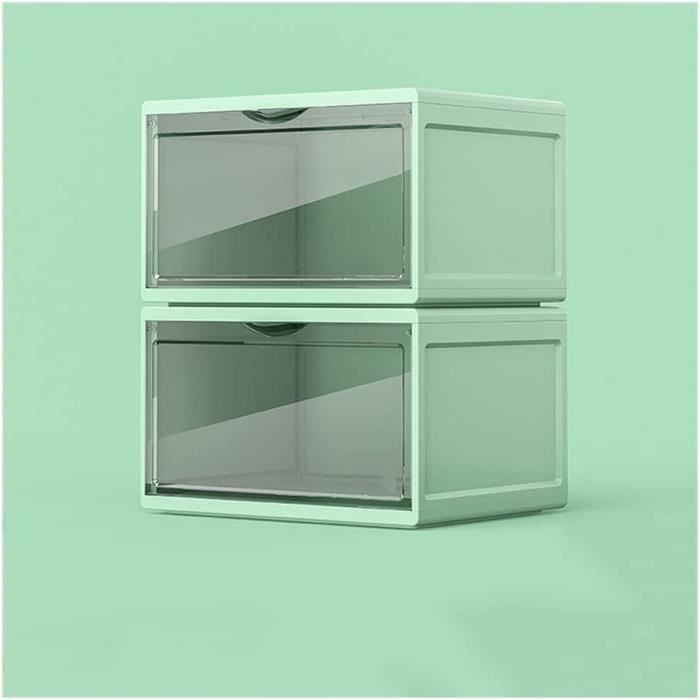 Lot de 6 boîtes à chaussures - transparentes, empilables et étanches