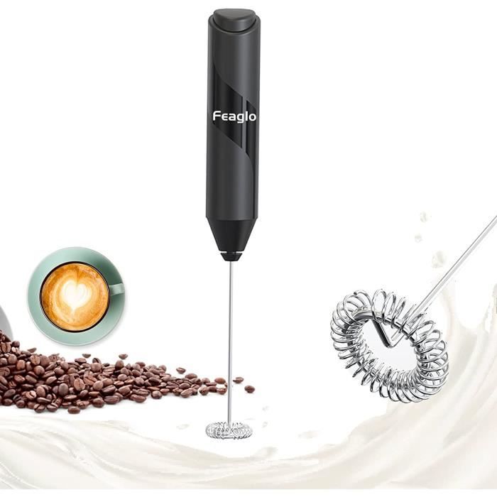Mousseur Lait électrique Mousseur à Lait électrique EBUYFIRE - Mini Fouet 14,000 Tr/min Pour Cappuccino, Matcha, Chocolat - Alimentation Piles AA Accessoire Café Maison