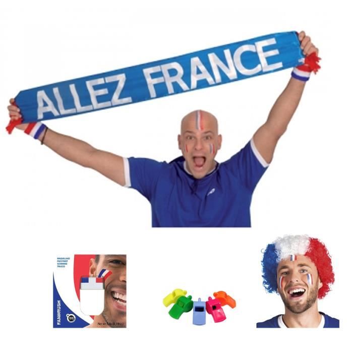 Kit Supporter France Allez les Bleus - 7 Accessoires - Cdiscount Beaux-Arts  et Loisirs créatifs