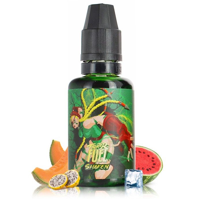 Concentré Fruit du Dragon Melon Pastèque 30ml Shaken - Fighter Fuel. +  goodies Born To Vape