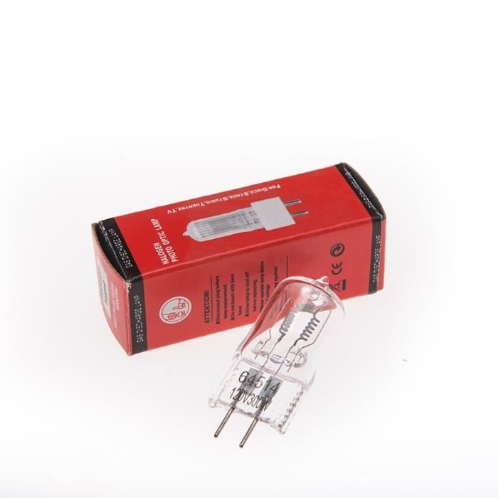 Lampe halogène pour photo optique 64514 120V 300W GX6.35 [069375D]