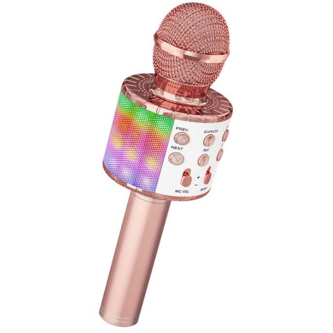 Micro Karaoké, Microphone Karaoké sans Fil Bluetooth pour Enfants Chanter  Jouet Fille 3 - 12 Ans Micro Enfant Cadeau Fille Karaoke - Cdiscount Jeux -  Jouets