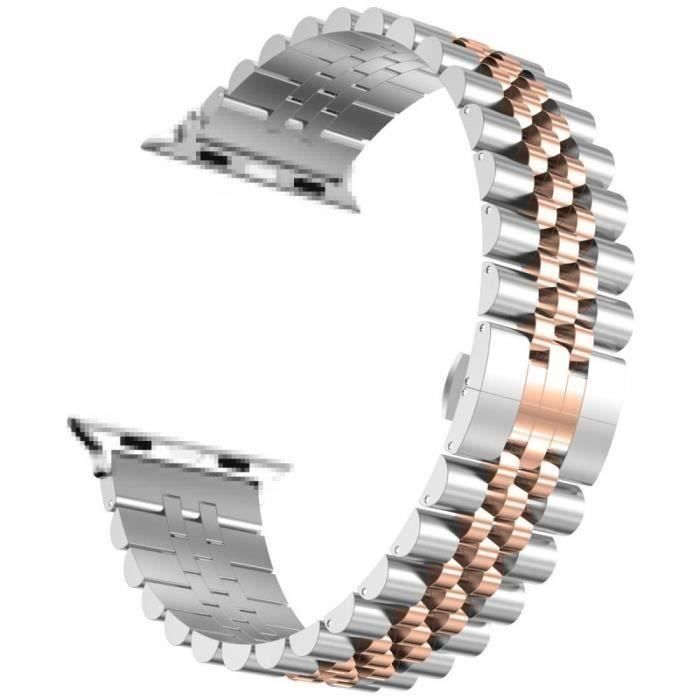 Bracelet de montre en acier inoxydable, Maille milanaise, IP PVD Noir, 20mm