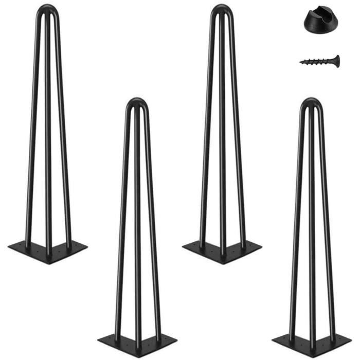 Pied Meuble Scandinave 4pcs Pieds Epingle DIY Pieds pour Table Pied de