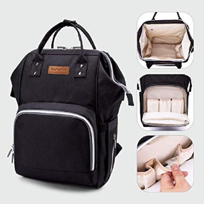 Sac A Dos A Langer Bebe Sac De Voyage Oxford Impermeable Grande Capacite Multifonctions 3 Poches Isothermes 1 Cable 2 Crochets De Cdiscount Puericulture Eveil Bebe