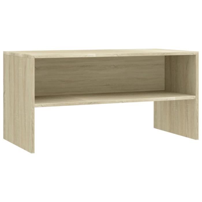 *MAISON BELLE* Meuble tv Magnifique - Armoire TV Banc TV Chêne sonoma 80 x 40 x 40 cm Aggloméré 141540