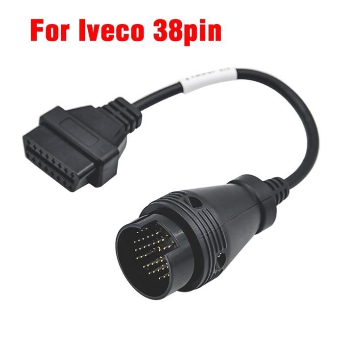 Câble Adaptateur OBD2 16 Vers 38 Broches Pour IVECO - Neuf, Générique, Diagnostic