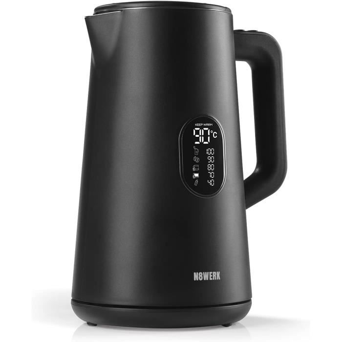 Bouilloire Bébé 1.3L 600W Avec Thermostat 72H - Chauffe Lait Affichage LED Digital Blanc
