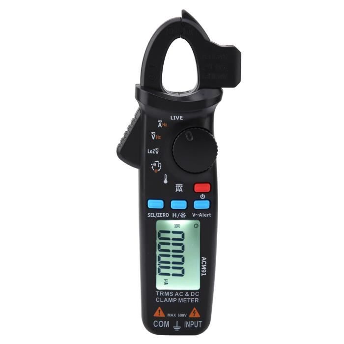 Multimètre Numérique MAYILON HT206D - Pince Ampèremétrique True RMS - Mesure AC/DC, Tension, Résistance, Capacité