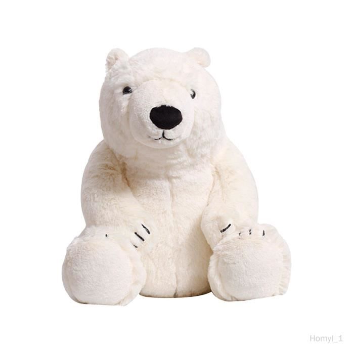 PEIXEN Ours Polaire En Peluche Interactif Avec Capteur, 21 Cm/28 Cm