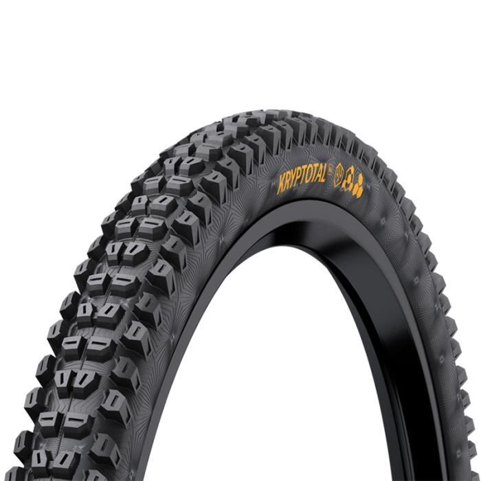 Pneu VTT Baldy's 27,5 X 2,10 - Noir, Faible Résistance Au Roulement, Endurance Et Adhérence Tout Temps