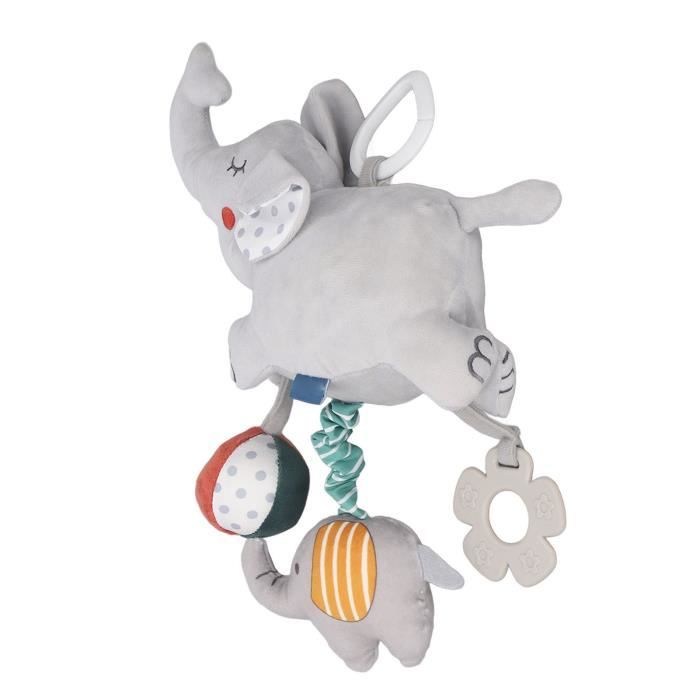 Jouet Mobile Pour Poussette Bébé - Chaîne Suspendue Avec Miroir, Anneau De Dentition, Motif Sirène