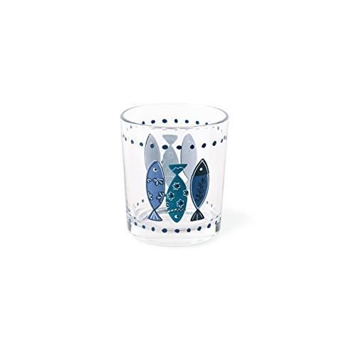 Excelsa Ocean Set Sale/Pepe, Ceramica, Azzurro, 6x5x8 cm, 2 unità