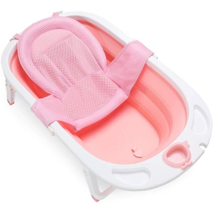 Baignoire Pliable Pour Bebe 0 36 Mois Avec Hamac De Bain Et Bouchon De Vidange Rose Cdiscount Puericulture Eveil Bebe