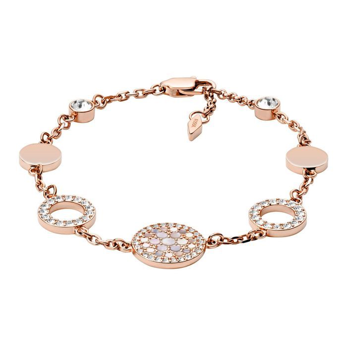 Bracelet - Fossil - JF01739 - Acier inoxydable - 20 cm - Femme - Rose Bracelet - Fossil - JF01739 - Acier inoxydable - 20 cm - Femme - Rose
