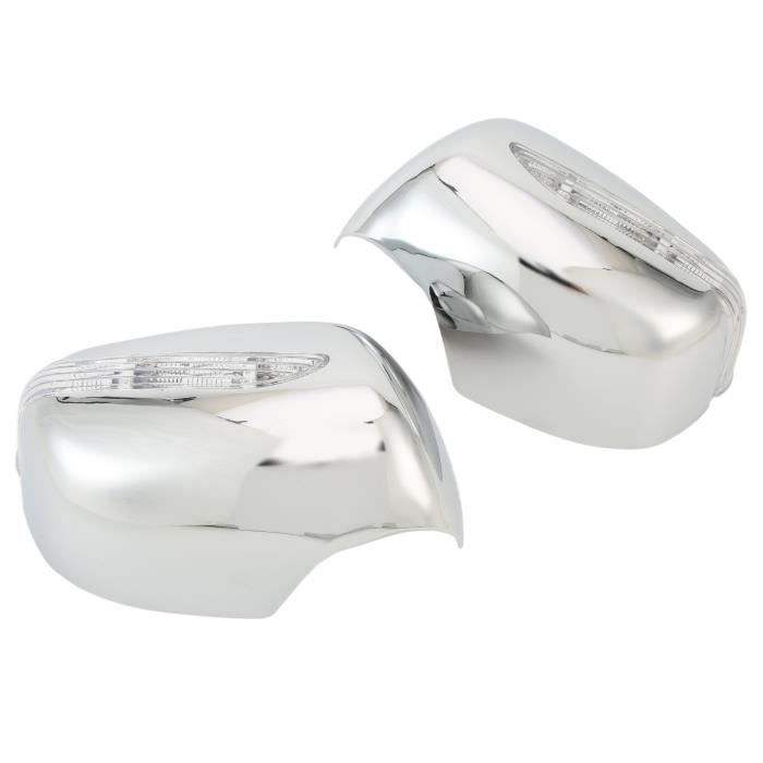 Coques de Rétroviseurs pour Smart Fortwo 2007-2015 en Acier Chromé Argent