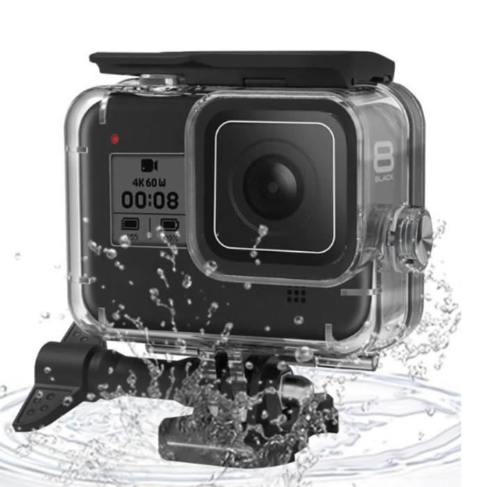 GOBRO Boitier de Protection pour Gopro Hero 8, Caisson Plongée Etanche pour Gopro Hero 8 Black Caméra d'action Coque étanche