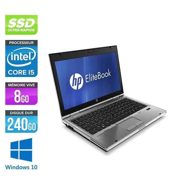 Pc portable HP EliteBook 2560P - i5 - 8 Go - 240 Go SSD - W10 - Hewlett packard