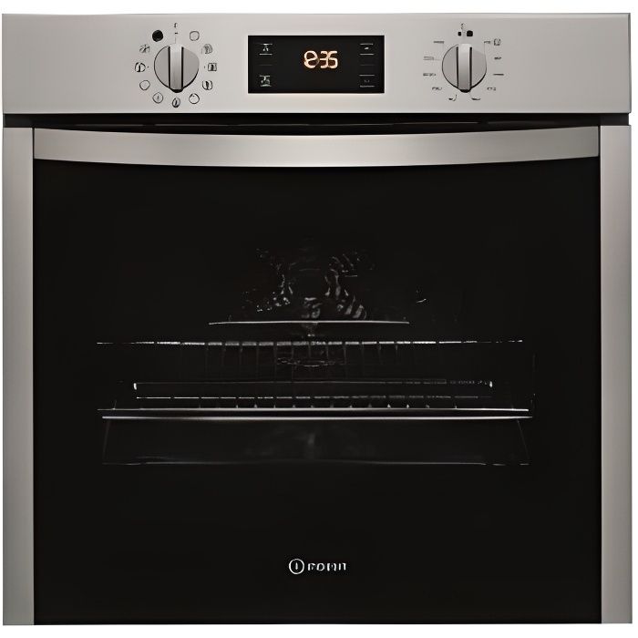 Four pyrolyse INDESIT - 71 L - chaleur pulsée - porte froide - Turn & Cook
