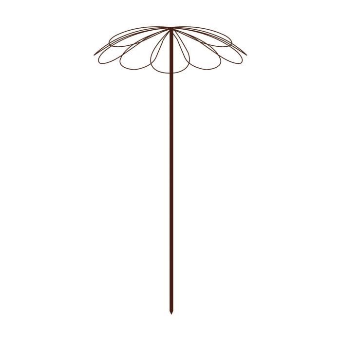 Tuteur parapluie 9 pétales 100 x 250 cm - LOUIS MOULIN Fer Vieilli