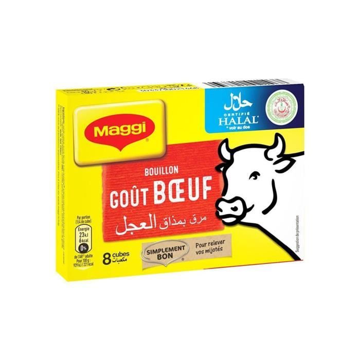 Bouillon saveur bœuf halal Maggi 8x10g Cdiscount Au quotidien