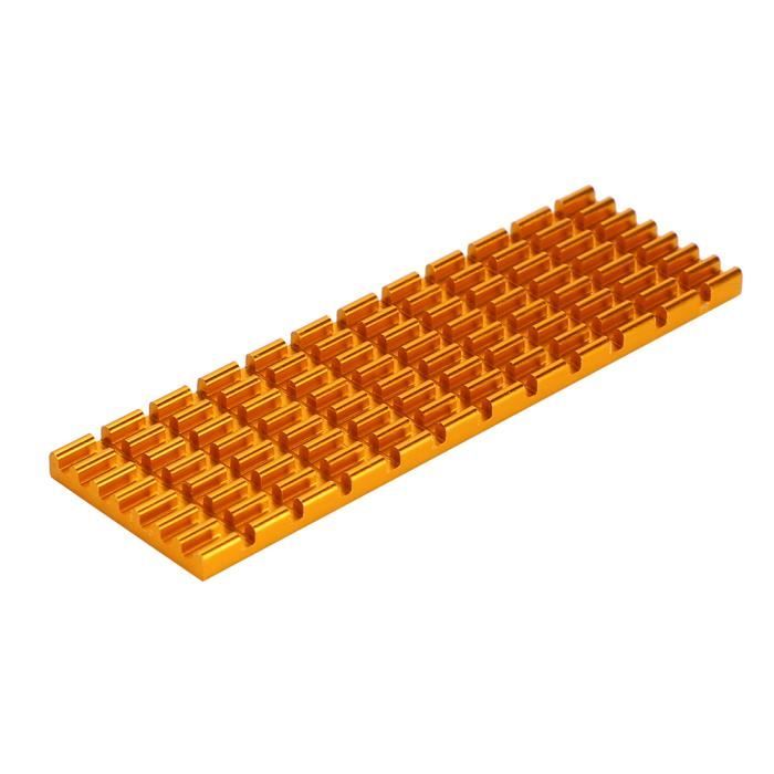 Dissipateur Thermique SSD M.2 Cuivre Pur - 70x21x2mm, Avec Coussin Thermique - Refroidissement NVMe Pour PC