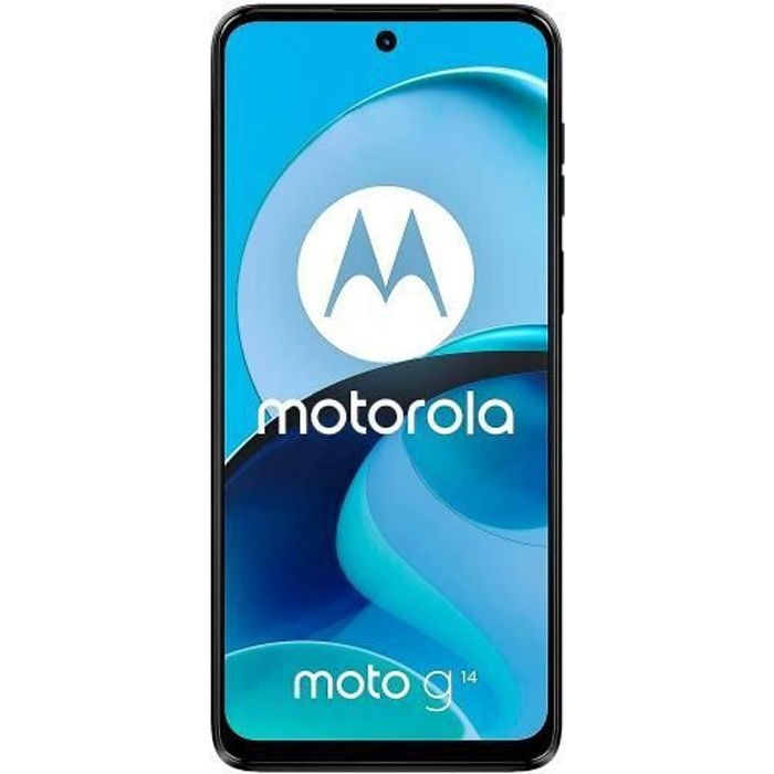 Smartphone Motorola Moto G14 de couleur Bleu Ciel avec écran 6,5\