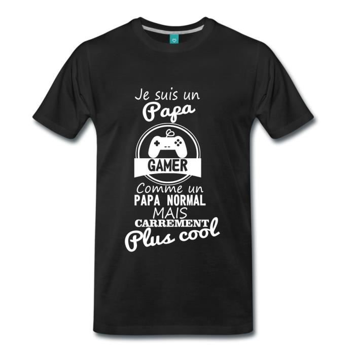 Citation Je Suis Un Papa Gamer Cool T Shirt Premium Homme De Spreadshirt Noir Cdiscount Pret A Porter Citation Je Suis Un Papa Gamer Cool T Shirt Premium Homme De Spreadshirt Noir Cdiscount Pret A Porter