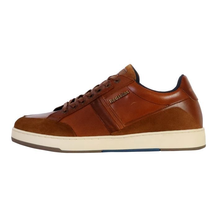 Redskins Basket Cuir Redskins Saldan - Cognac-Marron
