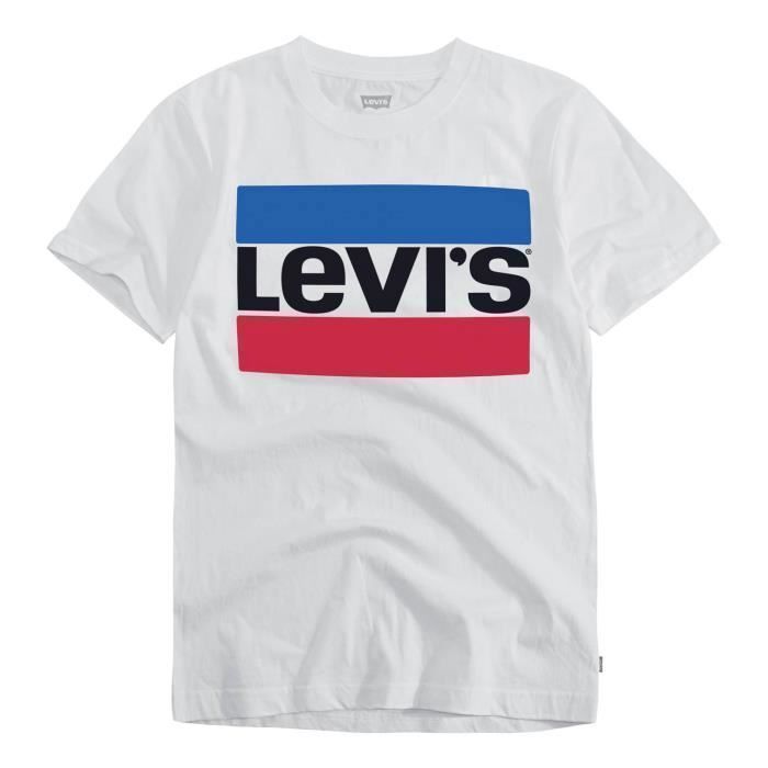 T shirt Levi s Logo84 blanc enfant Blanc Cdiscount Pret a Porter