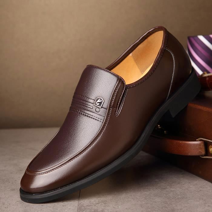 Chaussures Oxford en Cuir pour Homme Marron Loisirs perm able