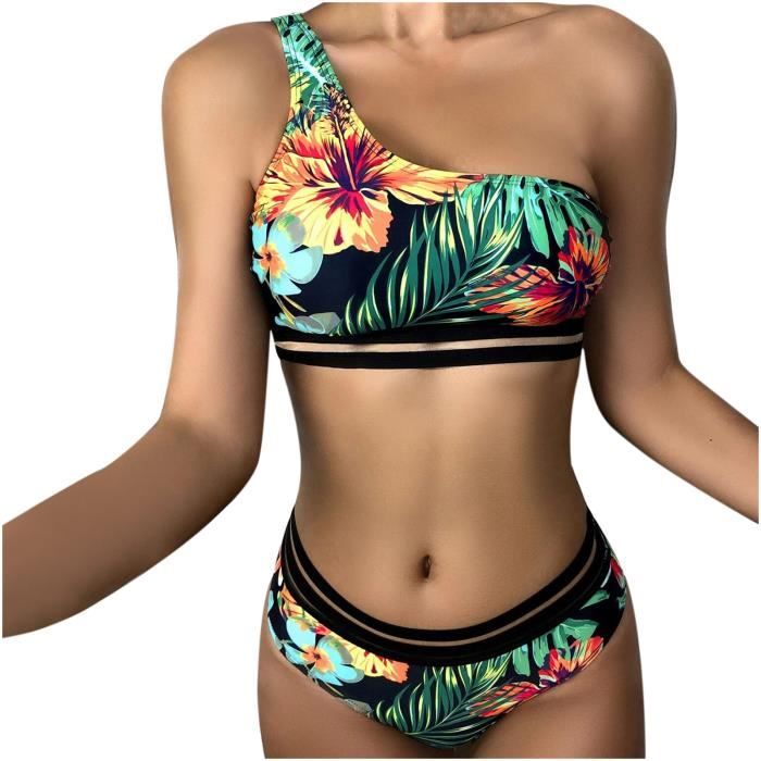 Haut De Maillot De Bain Femme Push-up - Bretelles Réglables, Rembourrage Amovible, Séchage Rapide, Couleur Unie