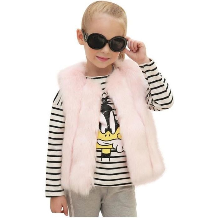Gilet Fourrure Enfant Cdiscount