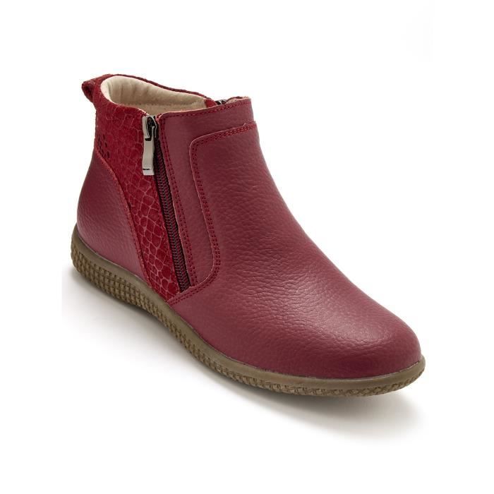 Mules En Cuir à Pompons Pediconfort - Femme, Talon Compensé 4 Cm, Largeur Moyenne, Enfiler
