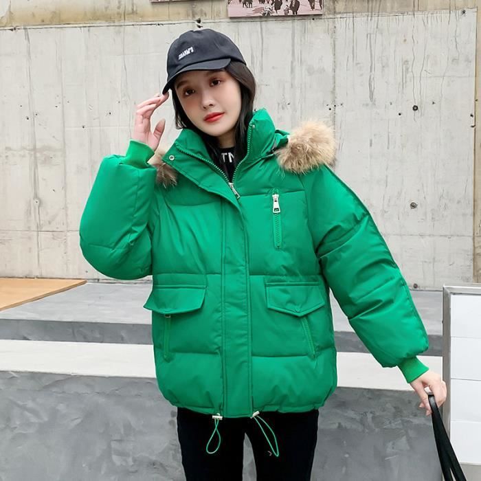 Manteau D'hiver Long Femme Matelassé Fin - Grand Col, Longueur Genoux, Polyester, Coupe Ample - Chaud Et Décontracté, Grande Taille
